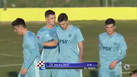 41 Dinamo Zagreb Vs Domzale 59 skor gol Marko Tolic, skor 2:0