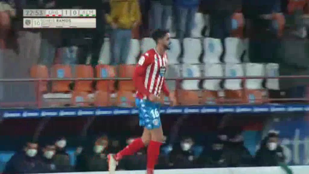 SPA D2 CD Lugo Vs Almeria Christopher Ramos Goal in 22 min, Score 2:0