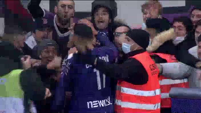 FRA D2 Toulouse Vs Nancy Rafael Rogerio da Silva, Rafael Ratao Goal in 88 min, Score 4:0