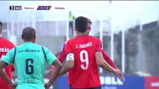 PT D2 Oliveirense Vs Montalegre João Paredes Goal in 29 min, Score 1:0