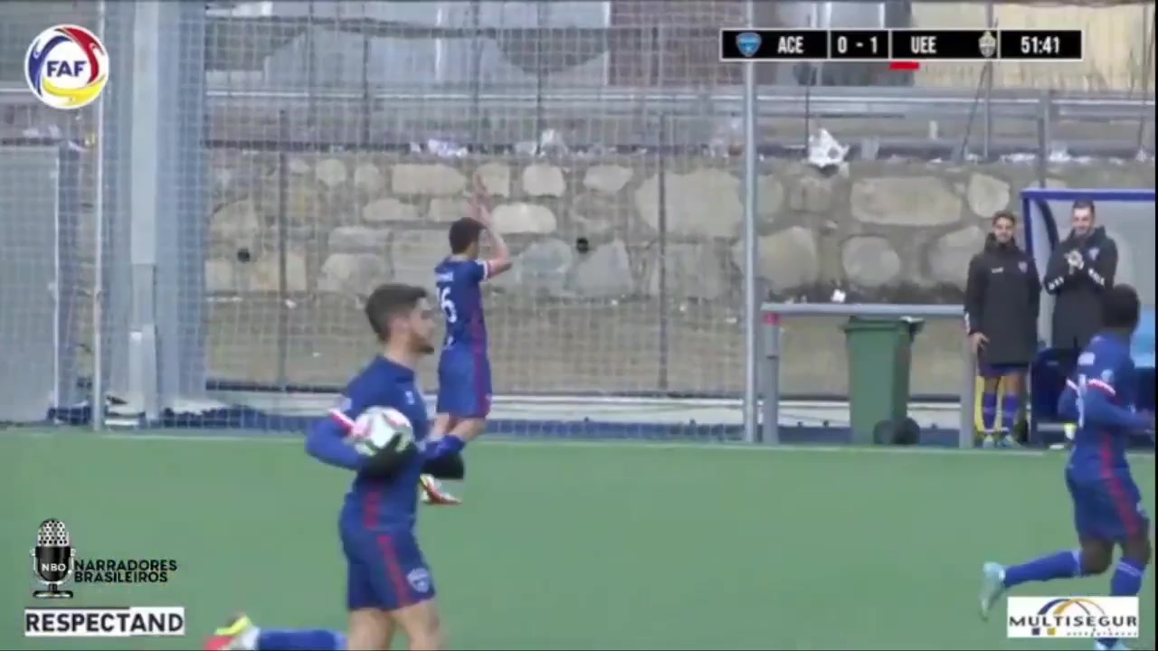 ANDSL Atletic Club D Escaldes Vs UE Engordany Alex Martinez Goal in 53 min, Score 1:1