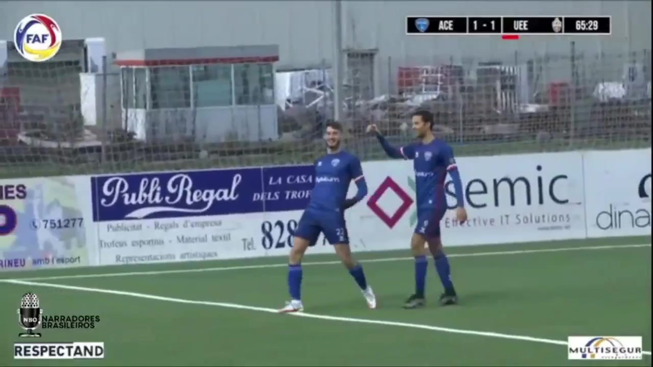 ANDSL Atletic Club D Escaldes Vs UE Engordany  Goal in 67 min, Score 2:1