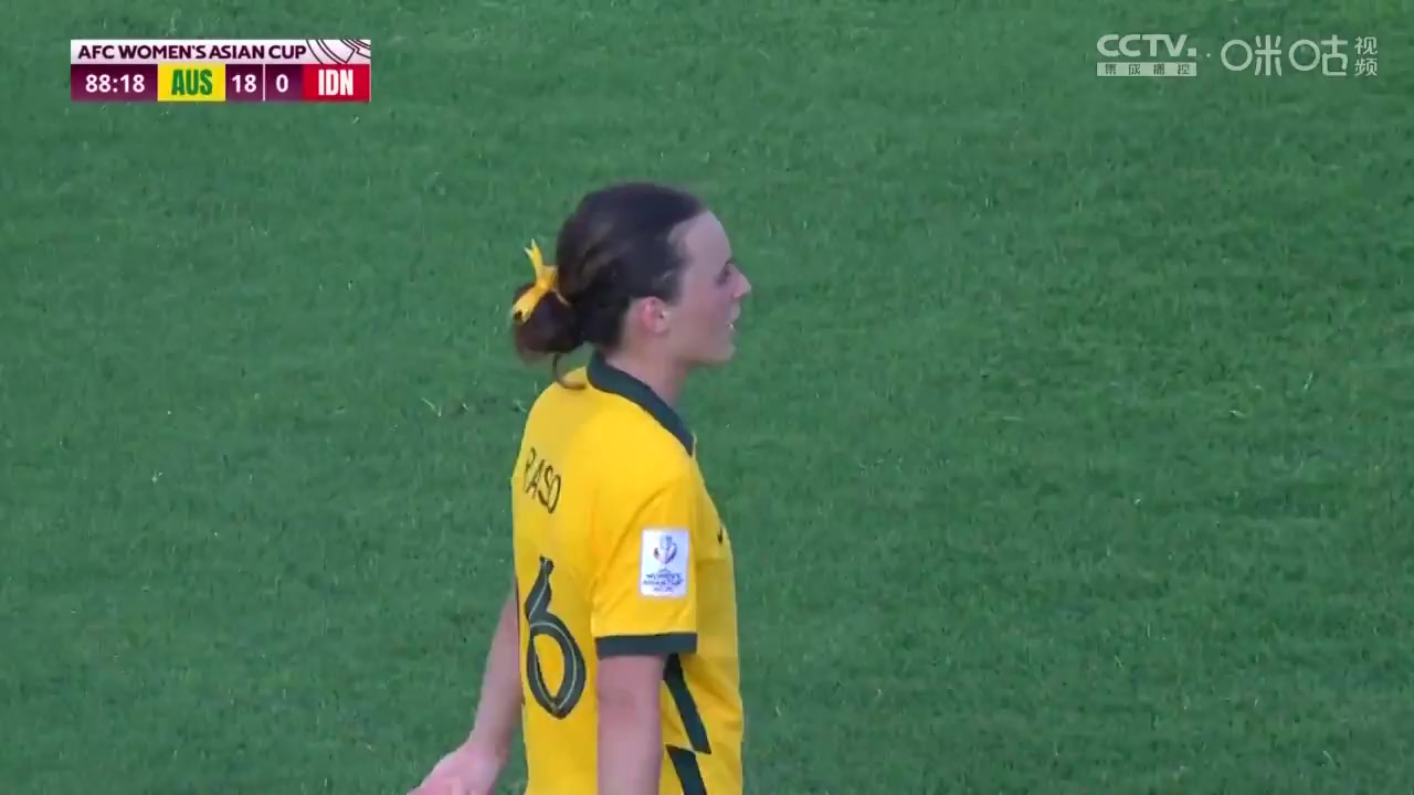 AFC W Australia (w) Vs Indonesia (w) Hayley Raso Goal in 88 min, Score 18:0