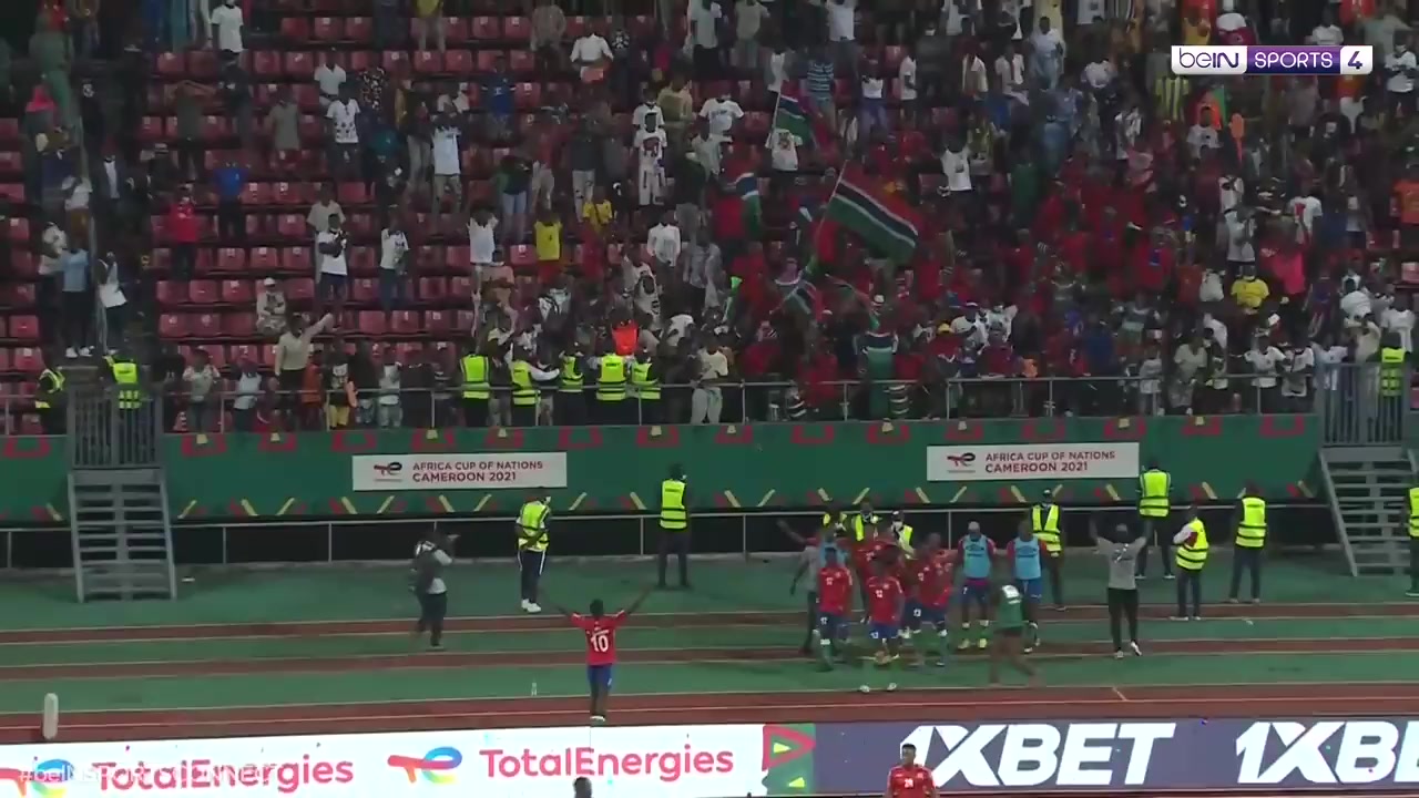 CAF NC Gambia Vs Tunisia 93 phút Ablie JallowVào, ghi bàn 1:0