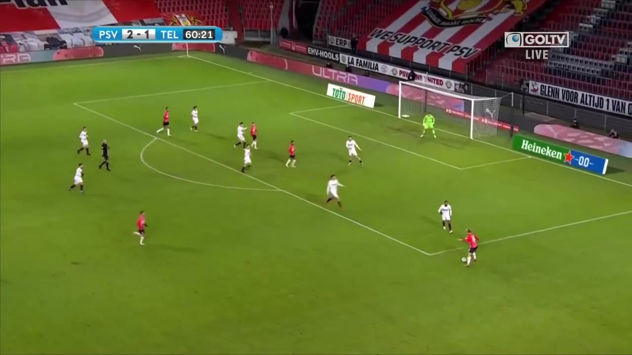 HOLC PSV Eindhoven Vs SC Telstar Joey Veerman Goal in 60 min, Score 2:1