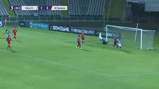 PT D2 Vitoria Setubal Vs UD Santarem Jose Egas Dos Santos Branco,Zequinha Goal in 8 min, Score 2:0