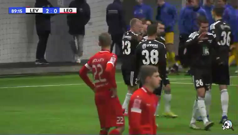 Est WT Levadia Tallinn Vs Tallinna JK Legion  Goal in 90 min, Score 2:0