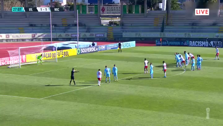 POR D2 Vilafranquense Vs Nacional da Madeira Enca Fati Goal in 27 min, Score 2:1