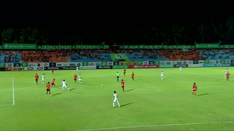 THA L1 Prachuap Khiri Khan Vs Chiangrai United Akarawin Sawasdee Goal in 87 min, Score 1:2