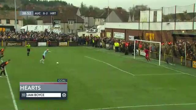 SCOFAC Auchinleck Talbot Vs Heart of Midlothian Liam Boyce Goal in 39 min, Score 0:2