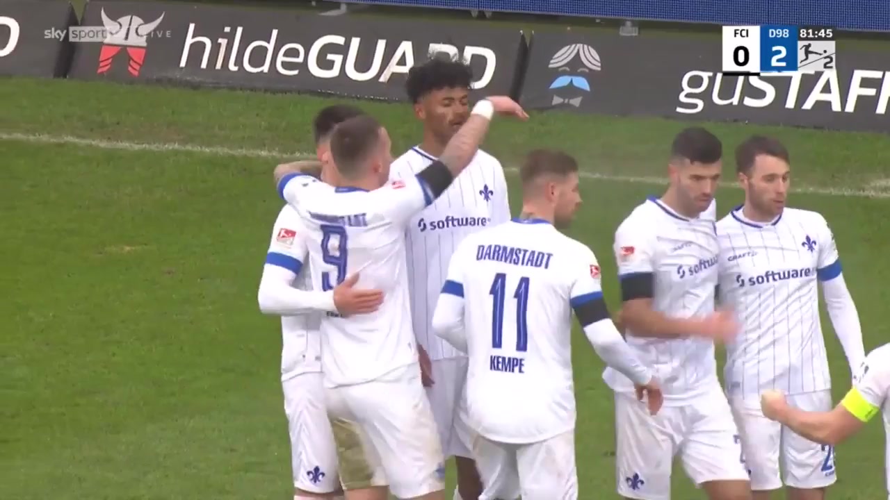 GER D2 Ingolstadt Vs Darmstadt Aaron Seydel Goal in 81 min, Score 0:2