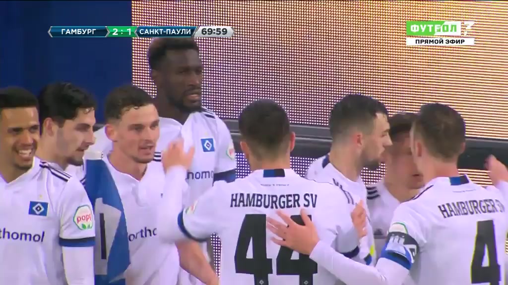 GER D2 Hamburger SV Vs St. Pauli 70 ทำประตู Bakery Jatta ประตู, ทำคะแนน 2:1