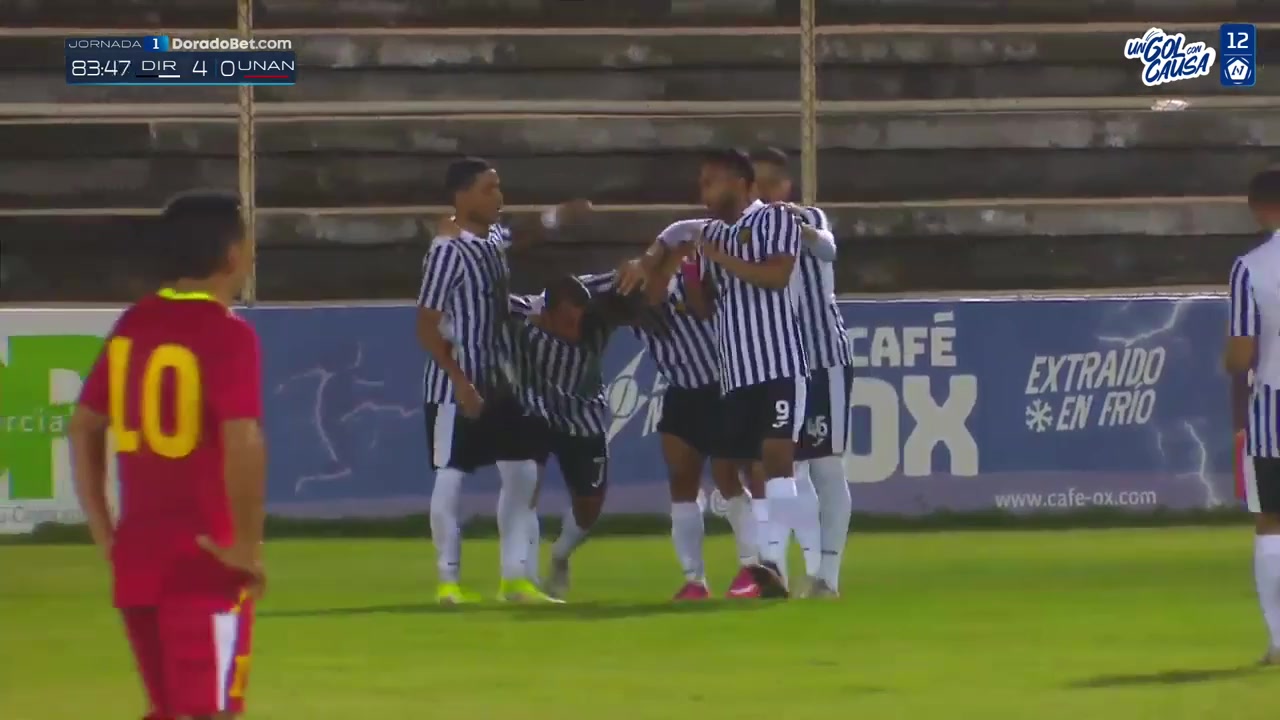 NIC D1 Diriangen Vs UNAN Managua Abner Acuña Goal in 85 min, Score 4:0