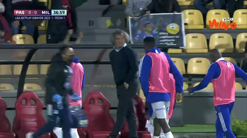 COL D1 Deportivo Pasto Vs Millonarios 36 phút Diego HerazoVào, ghi bàn 0:1