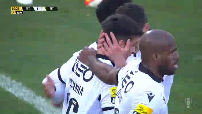 POR D1 Vitoria Guimaraes Vs Estoril Diogo Filipe Costa Rocha, Rochinha Goal in 60 min, Score 1:1