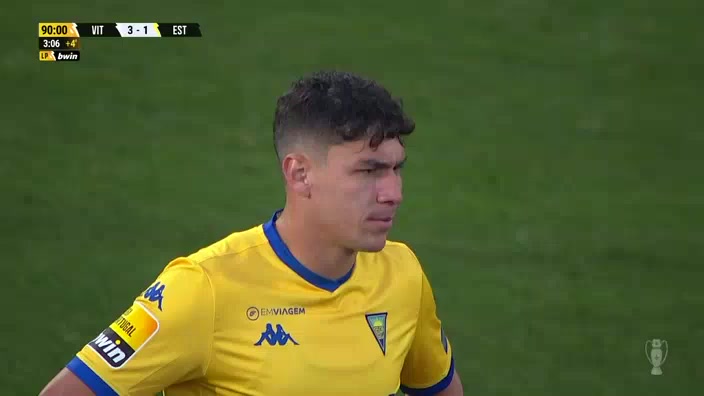 POR D1 Vitoria Guimaraes Vs Estoril Oscar Eduardo Estupinan Vallesilla Goal in 92 min, Score 3:1