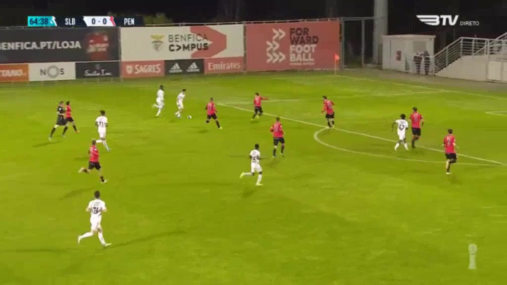 POR D2 SL Benfica B Vs Penafiel Tiago Maria Antunes Gouveia Goal in 65 min, Score 1:0