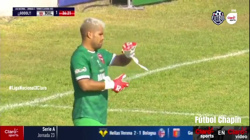 GUA D1 Nueva Concepcion Vs Malacateco  Goal in 37 min, Score 0:1