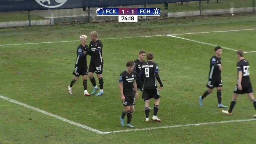 INT CF FC Copenhagen Vs Helsingor Óskarsson Goal in 74 min, Score 2:1