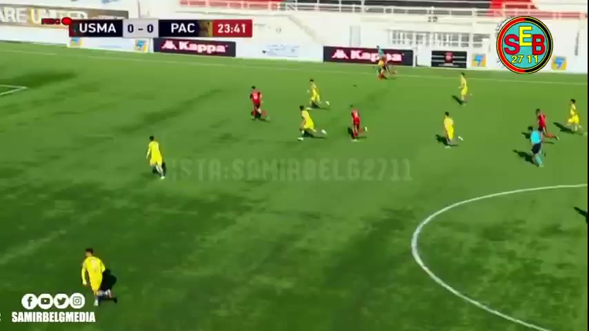 ALG D1 USM Alger Vs Paradou AC Ismail Belkacemi Goal in 24 min, Score 1:0