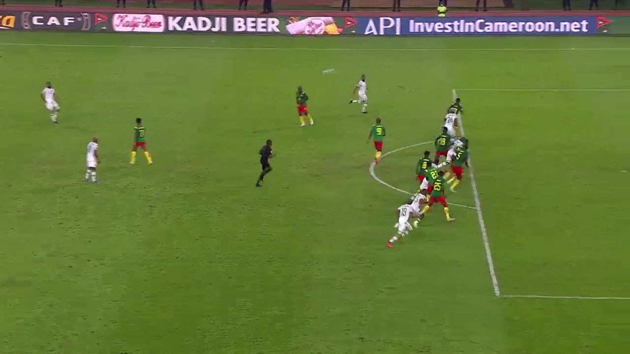 CAF NC Cameroon Vs Comoros Youssouf MChangama Goal in 81 min, Score 2:1