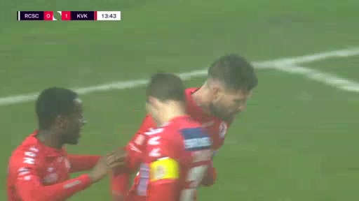 BEL D1 Charleroi Vs Kortrijk Lucas Rougeaux Goal in 13 min, Score 0:1