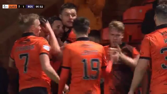 SCO PR Dundee United Vs Ross County  Goal in 91 min, Score 2:1