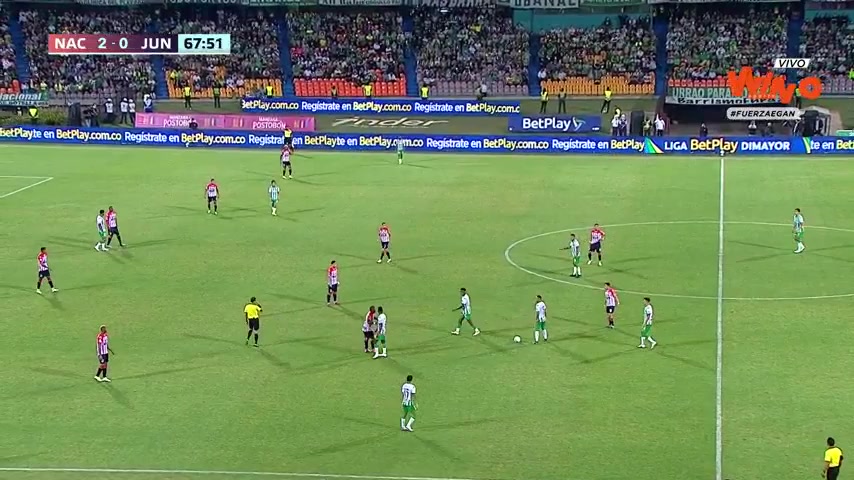 COL D1 Atletico Nacional Medellin Vs Atletico Junior Barranquilla 67 phút Vào, ghi bàn 2:1