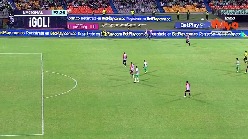 COL D1 Atletico Nacional Medellin Vs Atletico Junior Barranquilla 92 phút Dorlan Mauricio Pabon RiosVào, ghi bàn 3:1