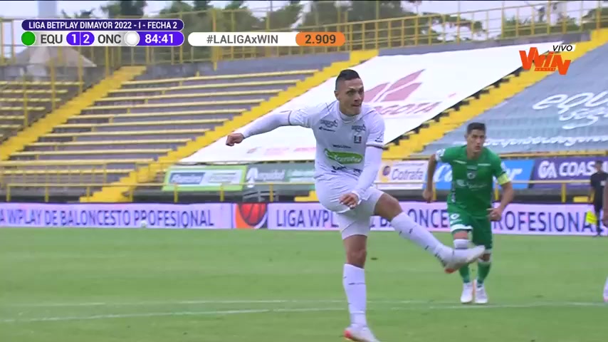 COL D1 La Equidad Vs Deportiva Once Caldas 85 phút Diego Valdes GiraldoVào, ghi bàn 1:2