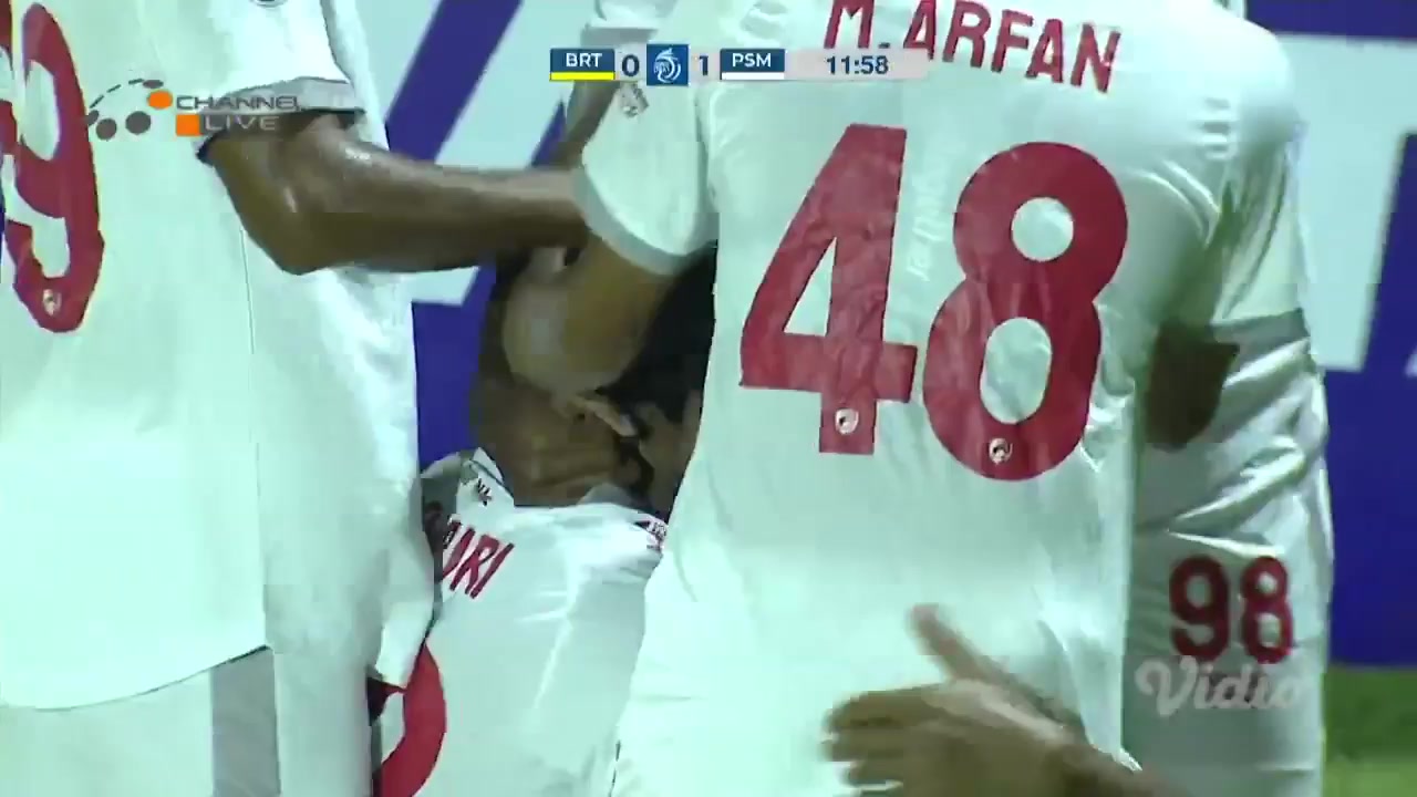 IDN ISL Barito Putera Vs PSM Makassar 12 phút Yakob SayuriVào, ghi bàn 0:1