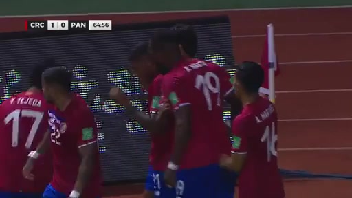 WCPCA Costa Rica Vs Panama Gonzalez Bryan Ruiz Goal in 64 min, Score 1:0