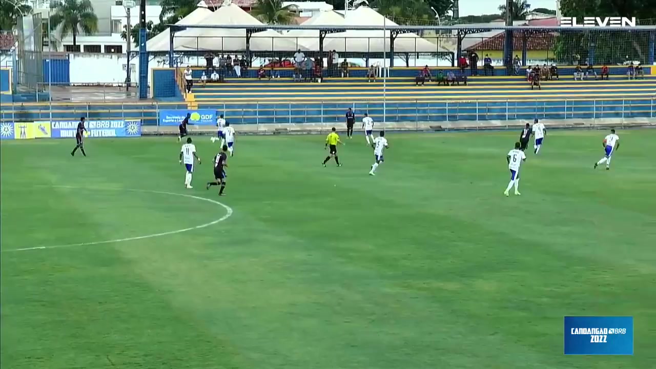 BRA DF CA Taguatinga DF Vs AA Luziania Pelezinho Goal in 25 min, Score 2:1