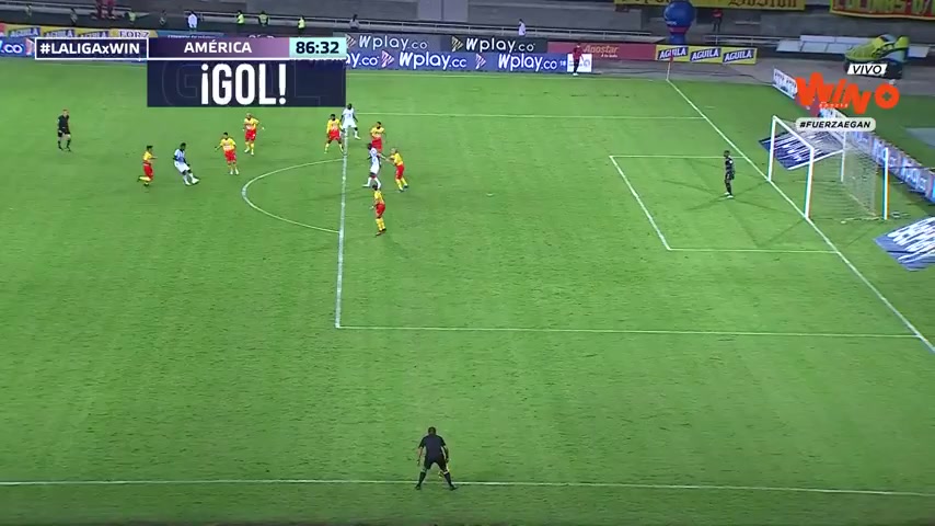 COL D1 Deportivo Pereira Vs America de Cali 86 phút Carlos SierraVào, ghi bàn 1:1