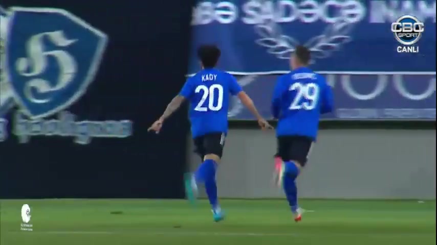 613 FC Neftci Baku Vs Qarabag 24 skor gol , skor 0:1