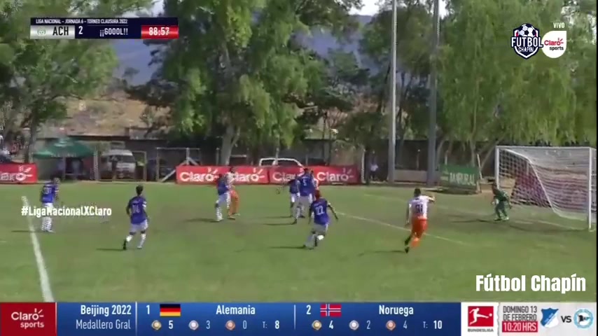 GUA D1 CD Achuapa Vs Malacateco Kevin Elias Castellanos Goal in 88 min, Score 2:1