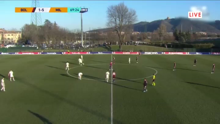 ITA YTHL Bologna U20 Vs AC Milan U20 Robotti Goal in 69 min, Score 1:5