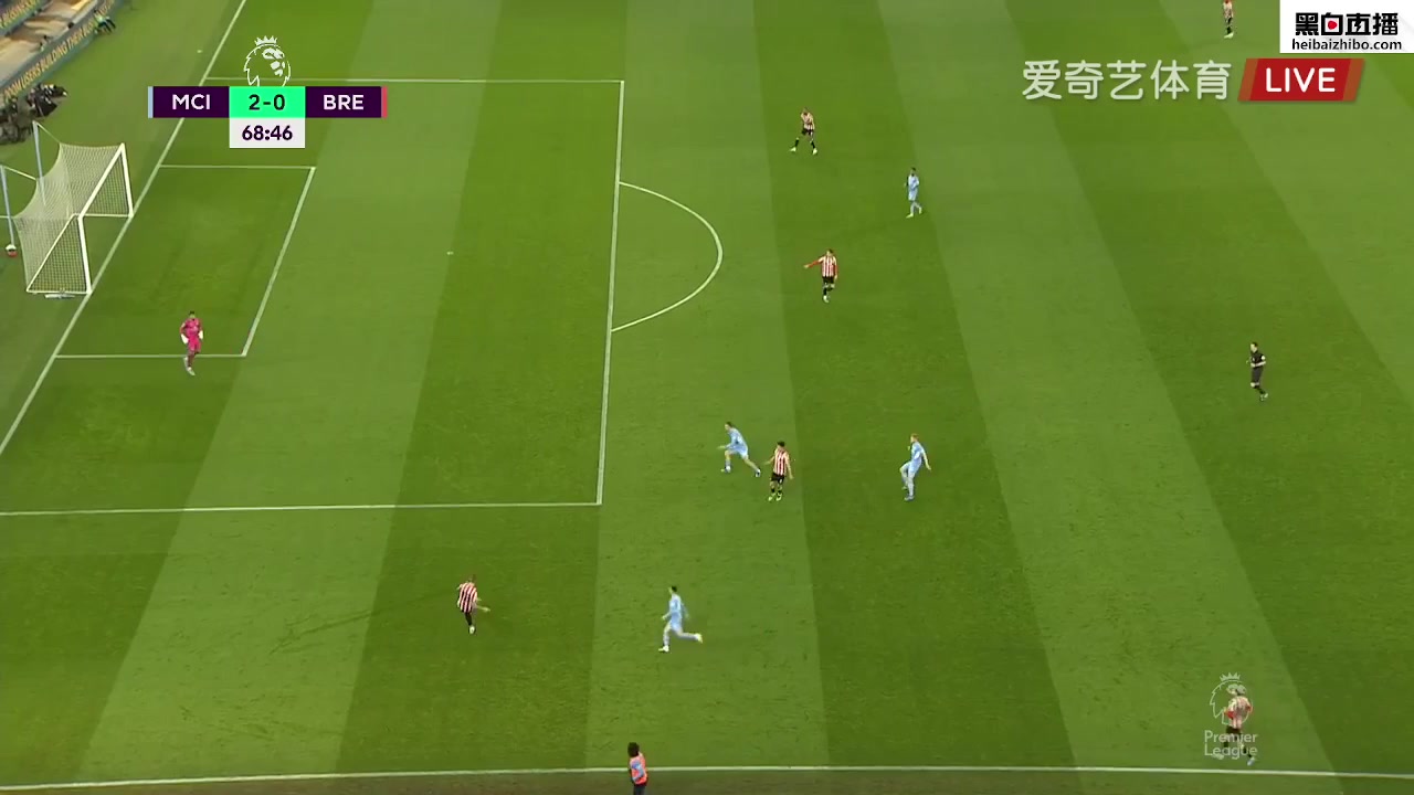 EPL Manchester City Vs Brentford 68 phút Vào, ghi bàn 2:0