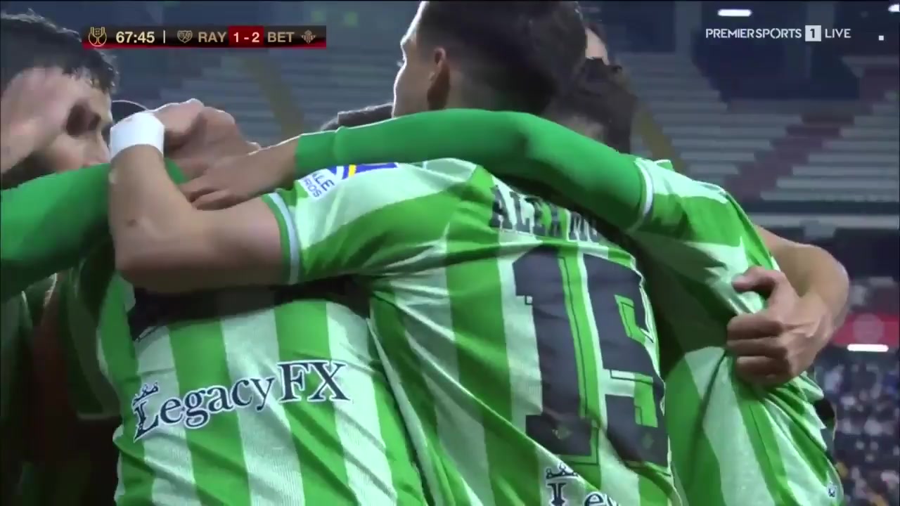 SPA CUP Rayo Vallecano Vs Real Betis 68 phút Vào, ghi bàn 1:2