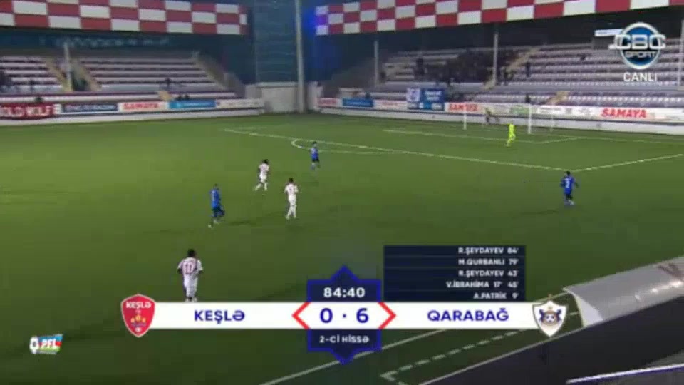 AZE CUP Samax? FC Vs Qarabag Şeydayev Goal in 83 min, Score 0:6