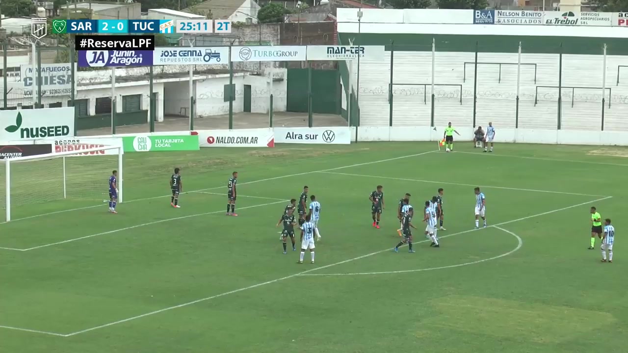 AR L（R） Sarmiento Junin Reserve Vs Atletico Tucuman Reserve  Goal in 70 min, Score 2:1