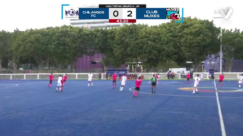 墨西T联 奇兰戈斯FC Vs CD摩西 43分进球,比分0:3