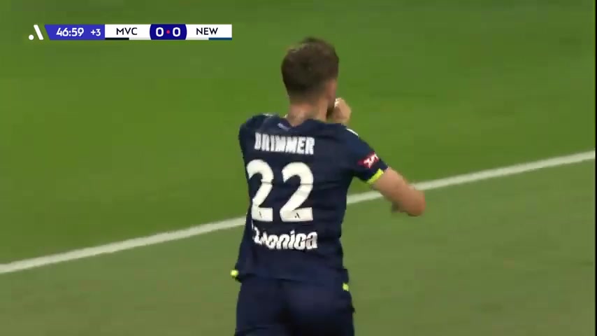 AUS D1 Melbourne Victory Vs Newcastle Jets 45+ phút Jake BrimmerVào, ghi bàn 1:0