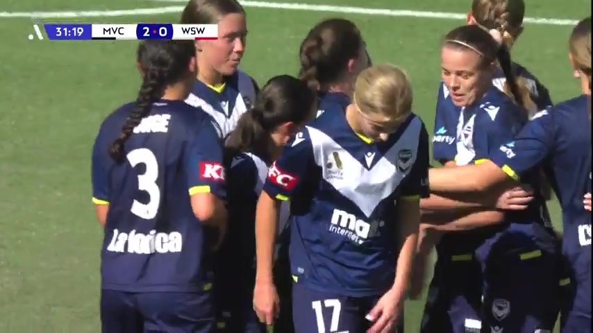 AUS WAL Melbourne Victory (w) Vs WS Wanderers (w) Barbieri Goal in 30 min, Score 2:0