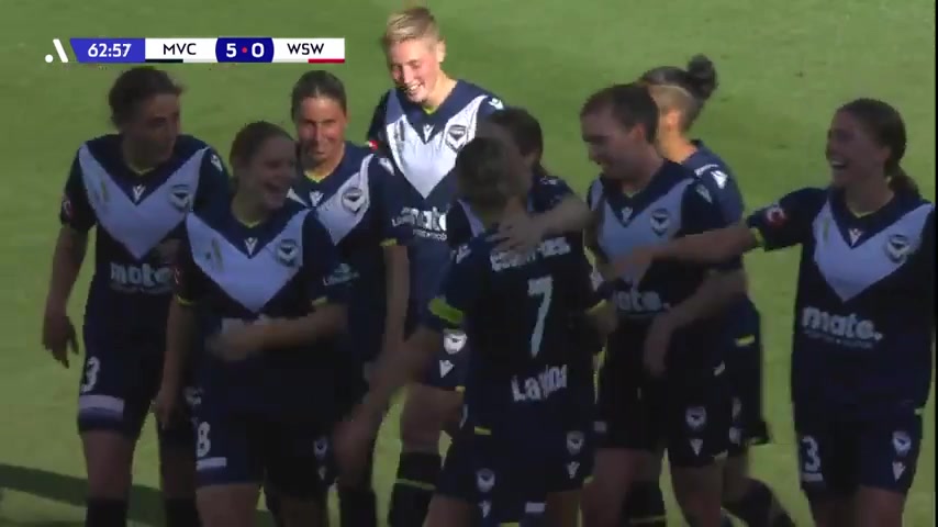 AUS WAL Melbourne Victory (w) Vs WS Wanderers (w) Nevin Goal in 63 min, Score 5:0