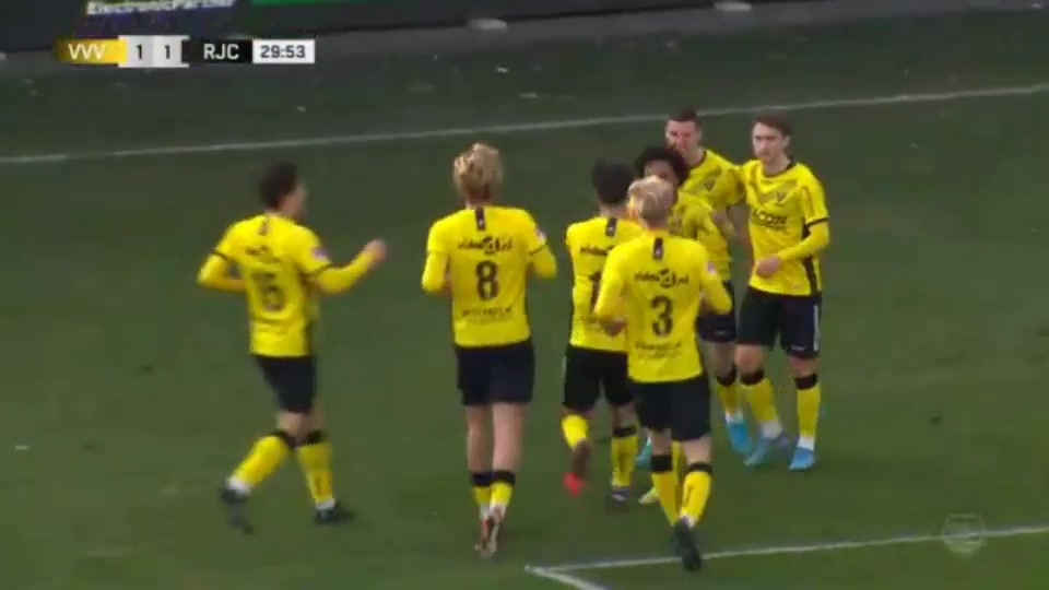 HOL D2 VVV Venlo Vs Roda JC 30 ทำประตู Nick Venema ประตู, ทำคะแนน 1:1