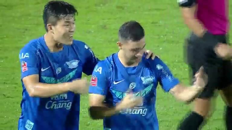 THA L1 Chonburi Shark FC Vs BEC Tero Sasana Gidi Kanyuk Goal in 74 min, Score 1:1