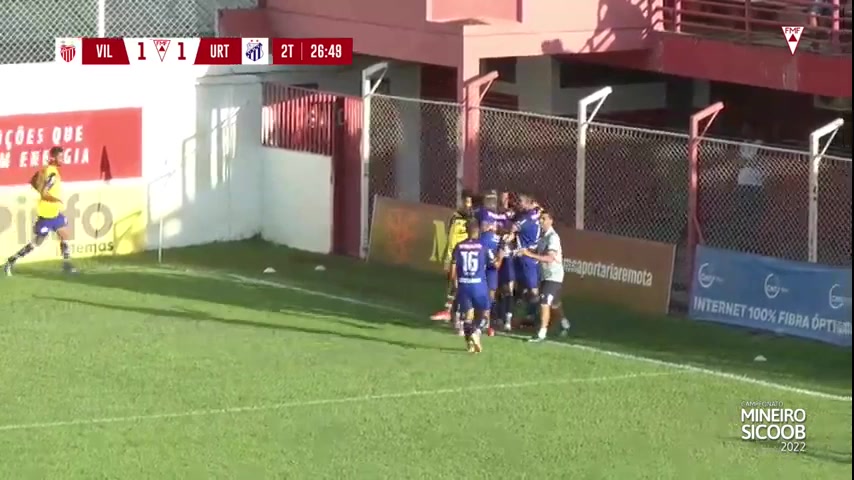 BRA MG Villa Nova-MG Vs Uniao Recreativa dos Trabalhadores MG/URT Iago Martins Goal in 72 min, Score 1:1