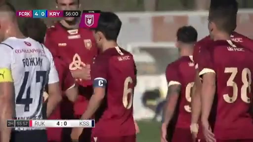 INT CF Rubin Kazan Vs Krylya Sovetov 56 phút Vào, ghi bàn 4:0