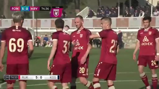 INT CF Rubin Kazan Vs Krylya Sovetov 74 phút Vào, ghi bàn 5:0